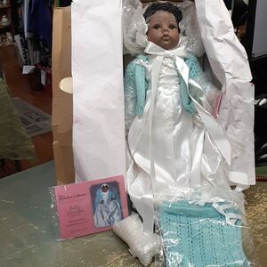 Baby Monette-Paradise Galleries- Heavenly Christening African American doll NIB